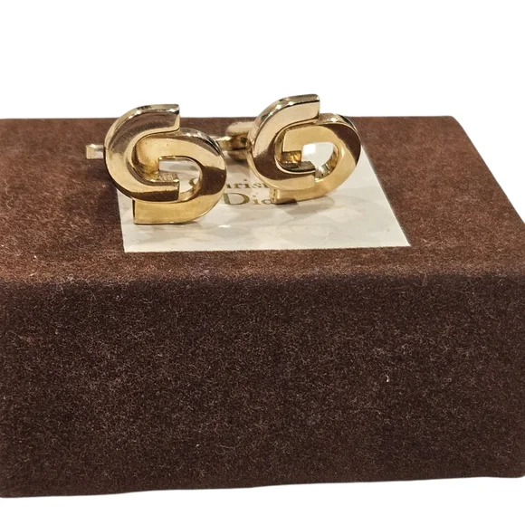 Christian Dior Vintage Gold Cufflinks
